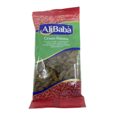 GREEN RAISINS (ALIBABA) 20X100G