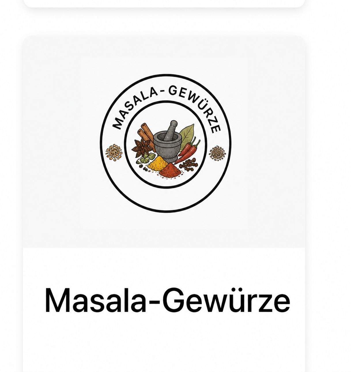 Masala Gewürze