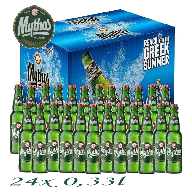 Griechisches Bier Mythos Lagerbier 24x 0,33 Liter inkl. Pfand