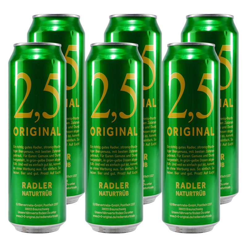 2,5 Original Radler Naturtrüb (24 x 0,5L)