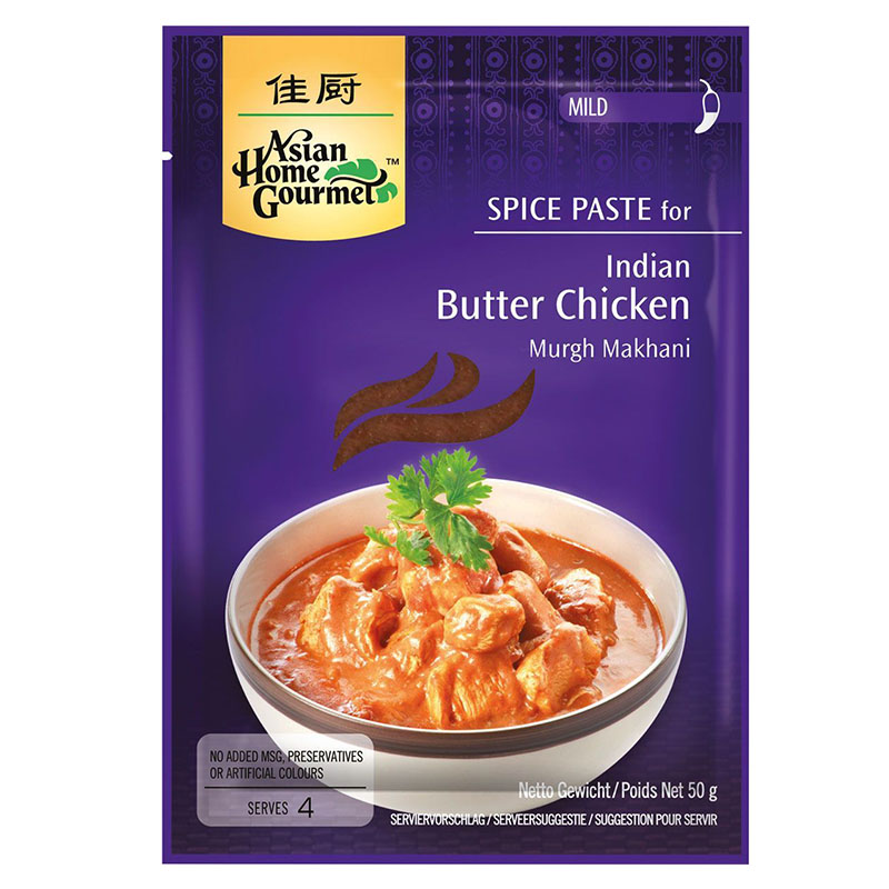 Asian Home Gourmet Würzpaste für Indisches Butter Chicken 50g