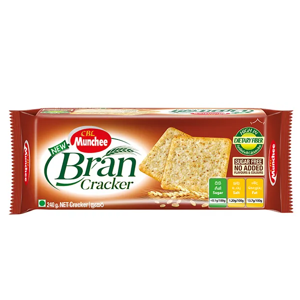 Bran Cream Crackers MUNCHEE 24X240g