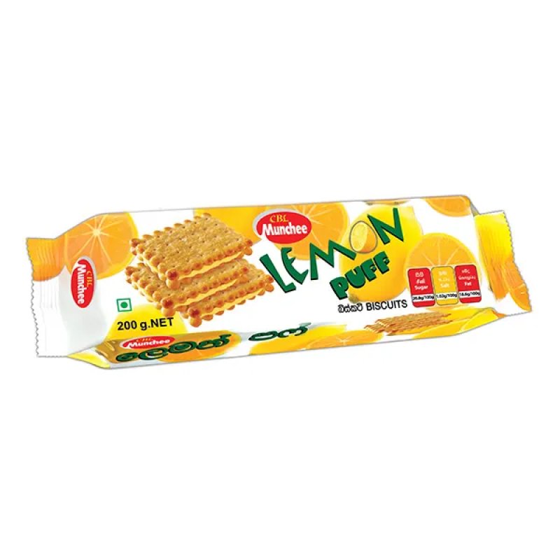 Lemon Puff Biscuits MUNCHEE 48X100g